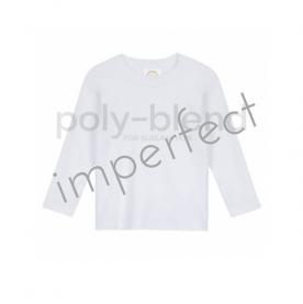 IMPERFECT *Sublimation Blanks* Blank Boy's Long Sleeve Tee Shirt - Poly Blend IMPERFECT *Sublimation Blanks* Blank Boy's Long Sleeve Tee Shirt - Poly Blend